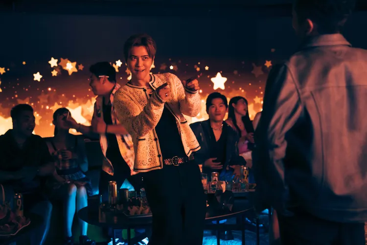 羅志祥在電影《網紅老爸》裡面飾演頂流網紅SK。曼尼娛樂提供