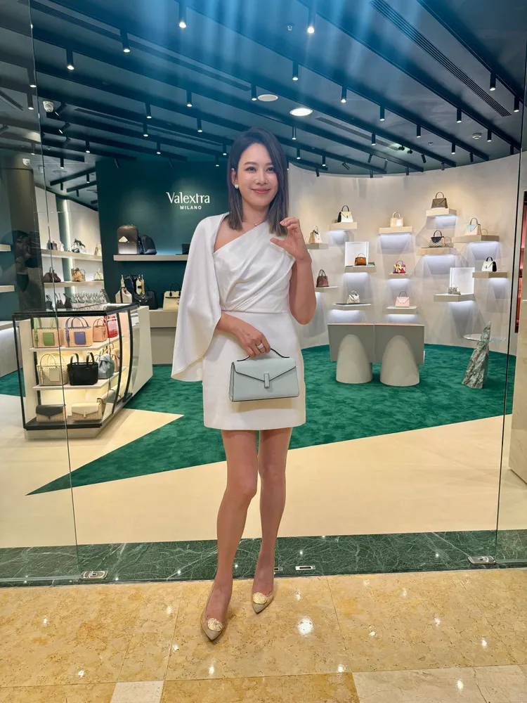 Melody今在台中出席Valextra活動。張家玲攝