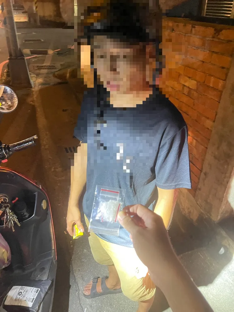 徐男被查獲安非他命毒品。民眾提供