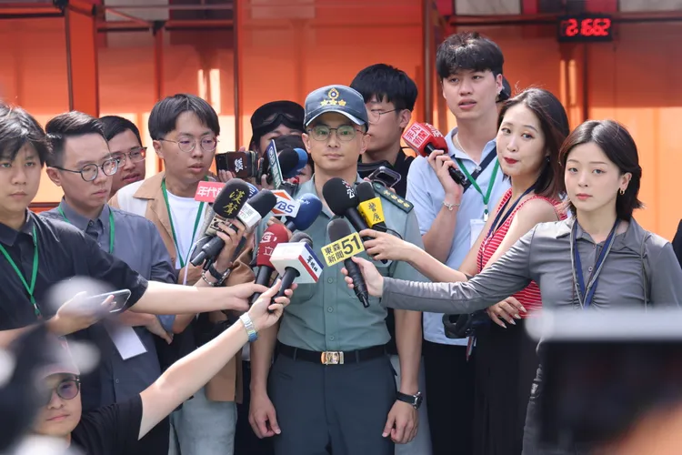 國防部政戰局文宣處副處長顏嘉宏。李俊毅攝