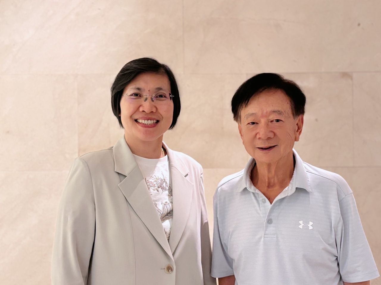 拜會科技產業大老宣明智 徐欣瑩拋智慧城市願景「AI科技落地」