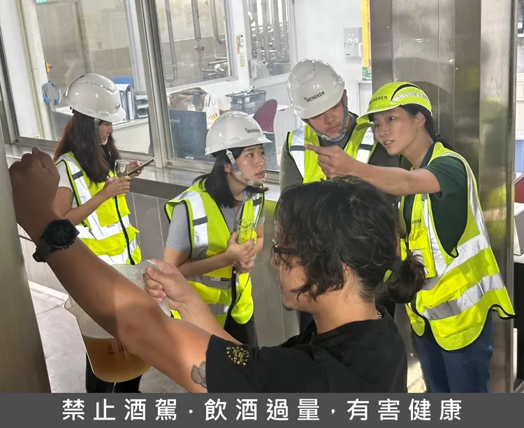 海尼根屏東酒廠實習情況。業者提供