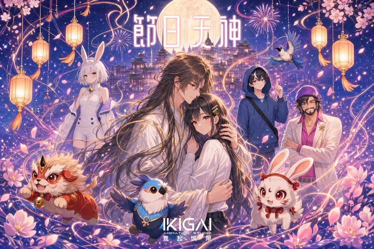 融合古典神話與現代題材的浪漫奇幻愛情鉅作《節日天神》，預計將於今年 10 月正式推出原創小說，引爆年度期待。 意起娛樂提供