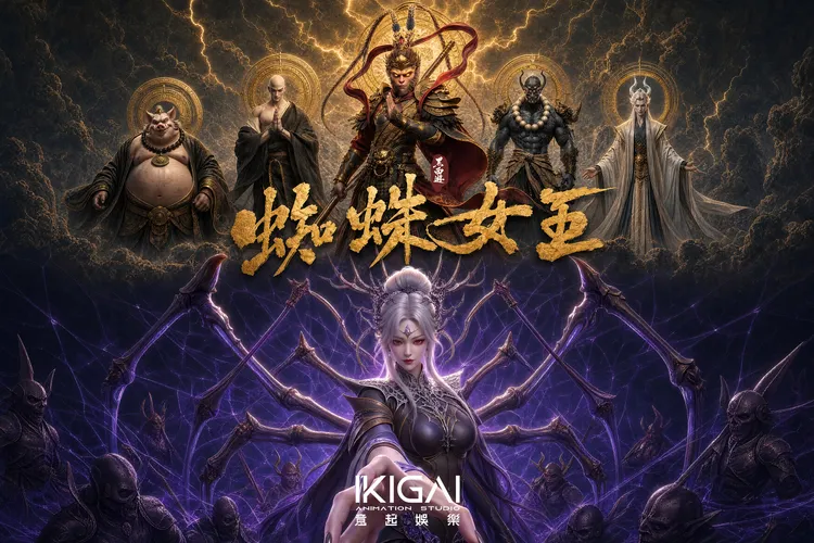 顛覆傳統的動畫《黑西遊》，是以反派觀點切入的西遊宇宙鉅作。 意起娛樂提供