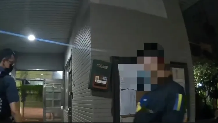 永康警方獲報後到場逮人，後續依侵入住宅罪將劉男送辦。民眾提供