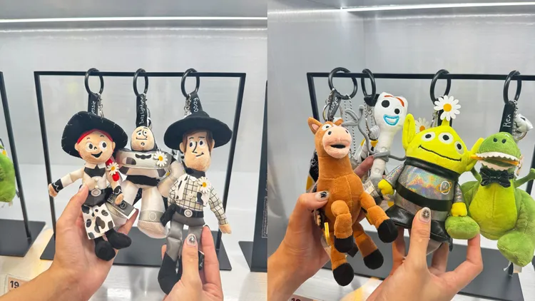 聯名快閃店推出各種角色吊飾。劉旻君攝