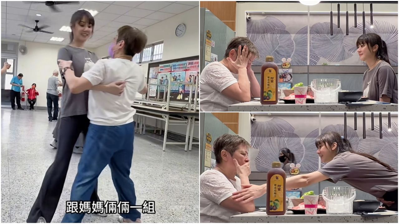 喪父3個月!林逸欣陪媽跳舞吃鍋 店員1舉動讓眼淚潰堤