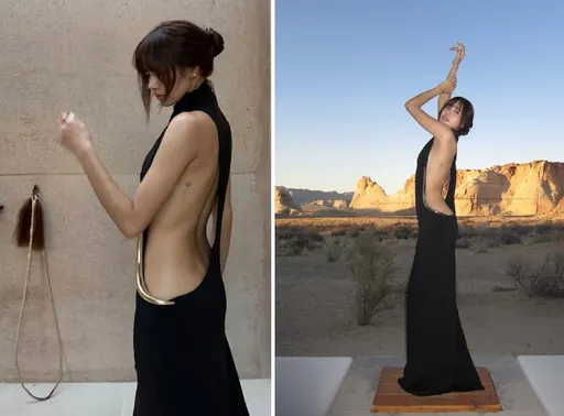 Lisa度假私服上半側全空辣翻！螞蟻腰臀線完美比例性感全露