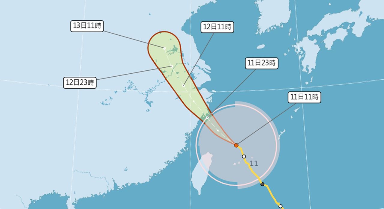 巴威暴風圈已壟罩這三區!中部以北風強雨大 深夜脫離台灣