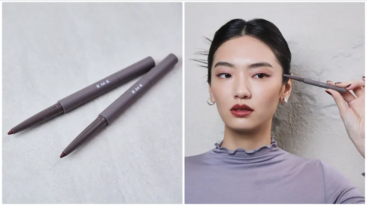 RMK立體深邃眼線筆，Model示範#10 Maroon，各1100元。品牌提供