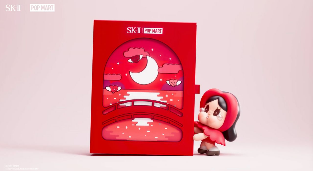 SK-II聯手泡泡瑪特可愛「哭娃」 限量「淚眼青春露禮盒」療癒登場