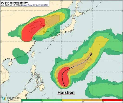 海神颱風「大迴轉」下場曝光！專家憶：上次達強颱