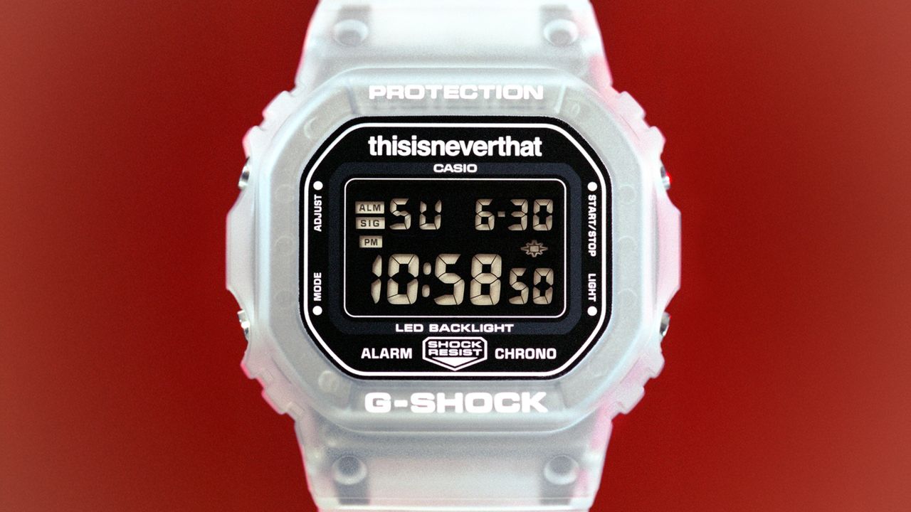 本周新錶|G-SHOCK聯名thisisneverthat 半透明黑白錶好有美式復古感
