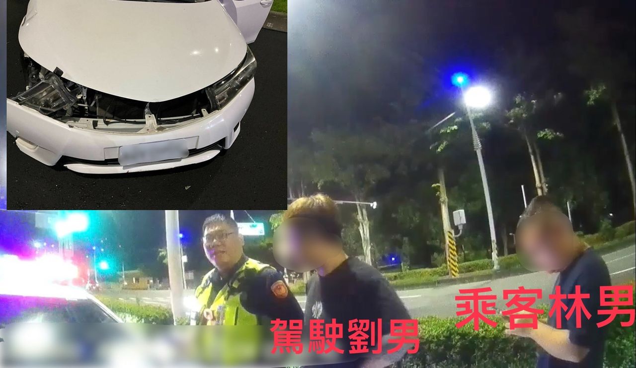 喝爛醉上路猛撞工程車 工人驚險逃死神 同車乘客也受罰