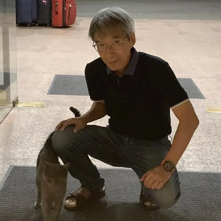 楊博名關心流浪動物。愛智圖書圖提供