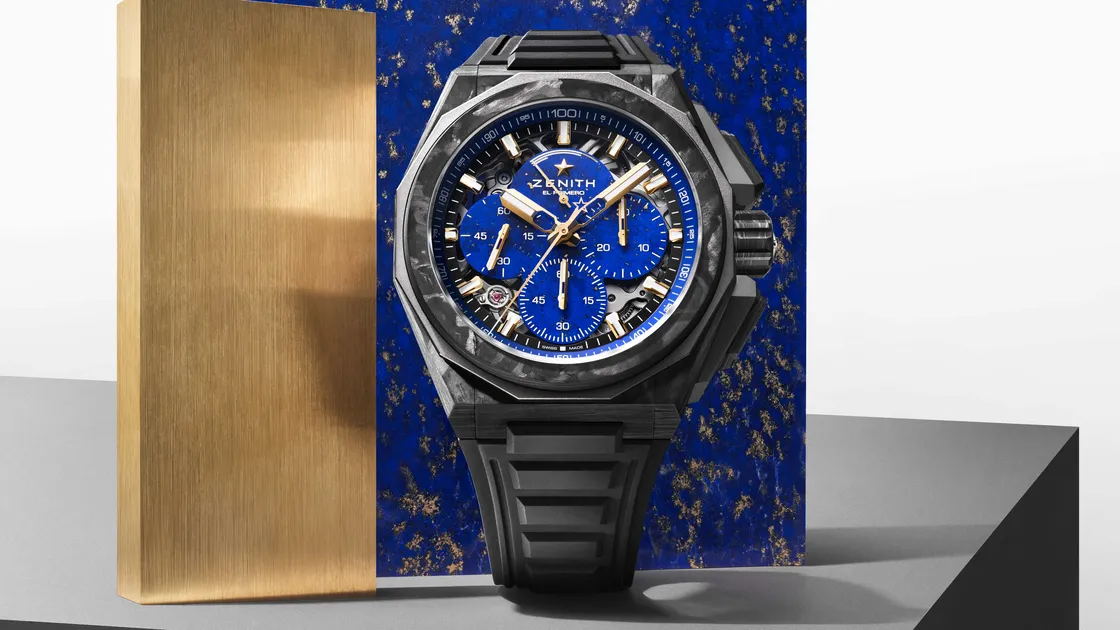 ZENITH DEFY EXTREME LAPIS LAZULI II挑戰極限第二代青金石腕錶。品牌提供