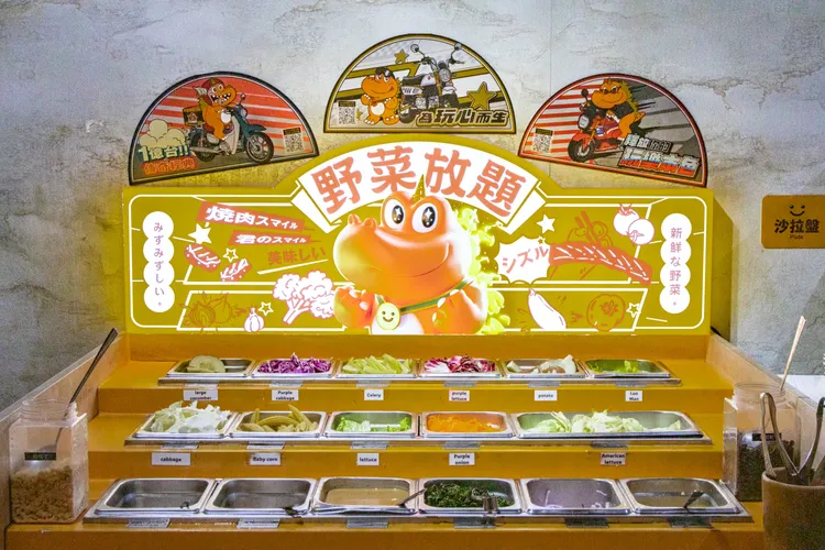 Honda Motorcycle聯名店裝餐台設計。燒肉Smile提供