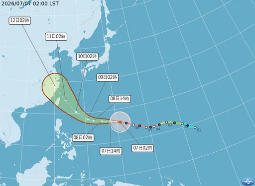 強颱巴威逼近！最快週四發海陸警　全台雨彈連炸2天