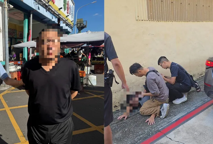 警方循線逮到2名犯嫌，仍有3男1女在逃。民眾提供