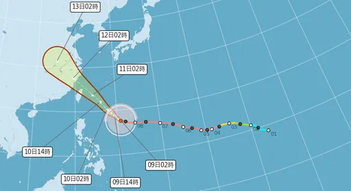 巴威逼近10日風雨愈晚愈大　3地近颱風眼牆防「毀滅性」強風
