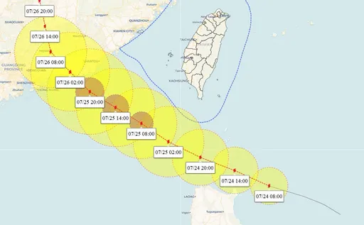 紅霞可能升中颱！暴風圈掃海警線　3天強風豪雨區看這