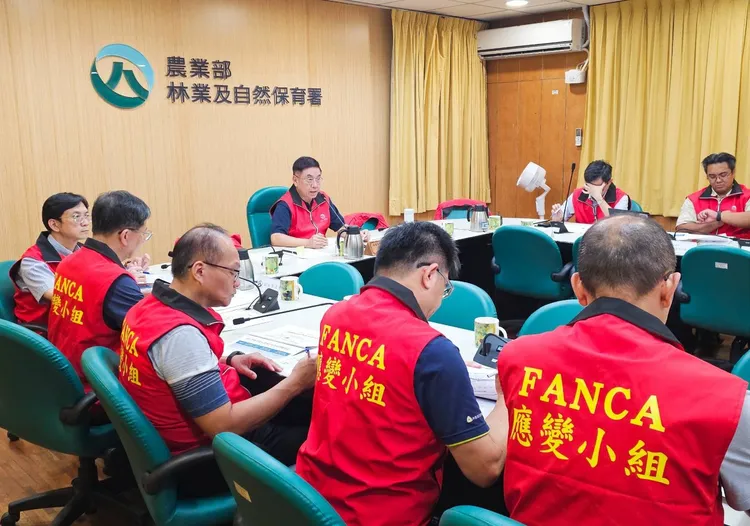 農業部成立應變小組嚴正以待。林保署花蓮分署提供