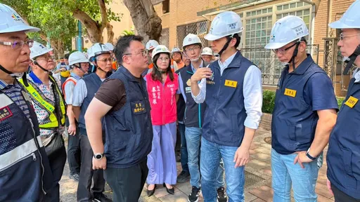 敦化北路天坑「無擴大疑慮」　蔣萬安：勒令建商停工並開罰