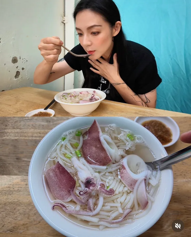 歐陽靖謹慎選擇台南美食。翻攝自歐陽靖IG