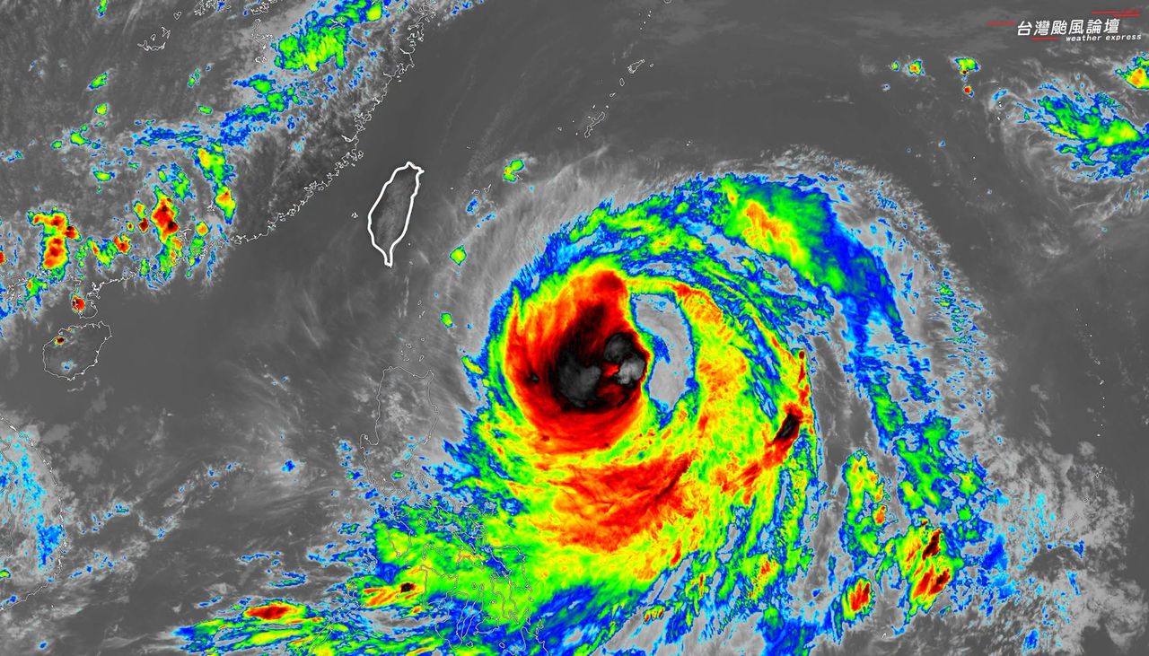 巴威如「鬼剃頭」缺一角 全台風雨最劇烈時程曝光