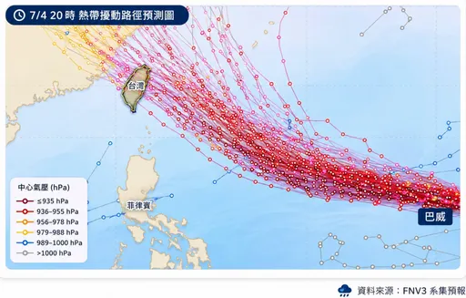 巴威颱風太巨大「全台都受影響」　專家：西北颱易嚴重淹水