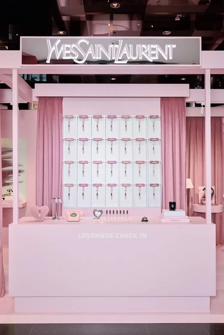 YSL LOVE HOTEL沉浸式快閃飯店。品牌提供