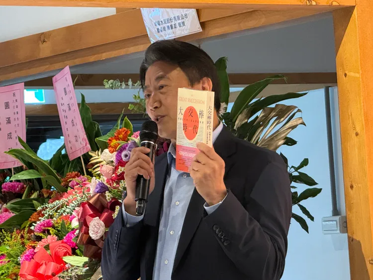 台灣董事學會發起人蔡鴻青。呂承哲攝