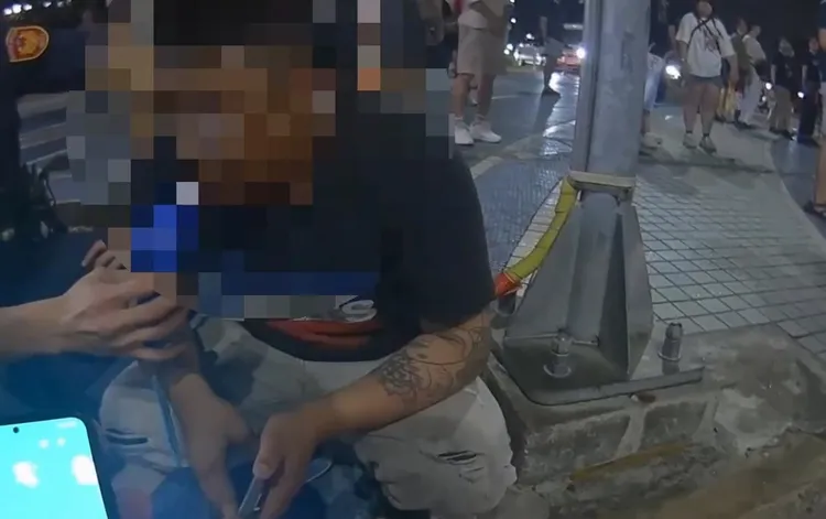 顏男酒測值超標，依公共危險罪移送。翻攝畫面