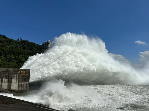 巴威颱風來襲！　石門水庫排砂隧道今上午調節性放水