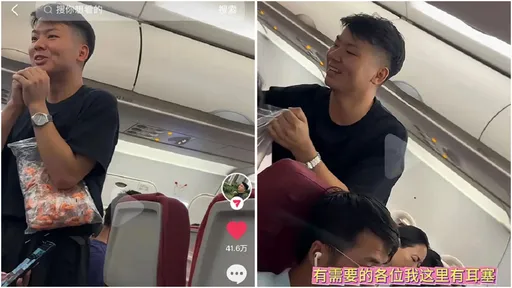帶8個月嬰搭紅眼航班！「爸備百副耳塞」送乘客　結果出乎意料