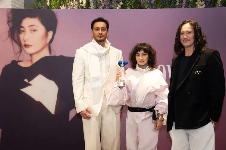 Iman（左起）、何超及陳子聰在After Party合影。852Films提供
