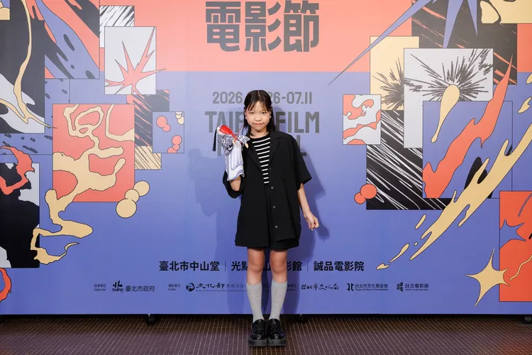 童星斯拉（陳馨妃）首次反串演出男孩「鯽仔」。台北電影節提供