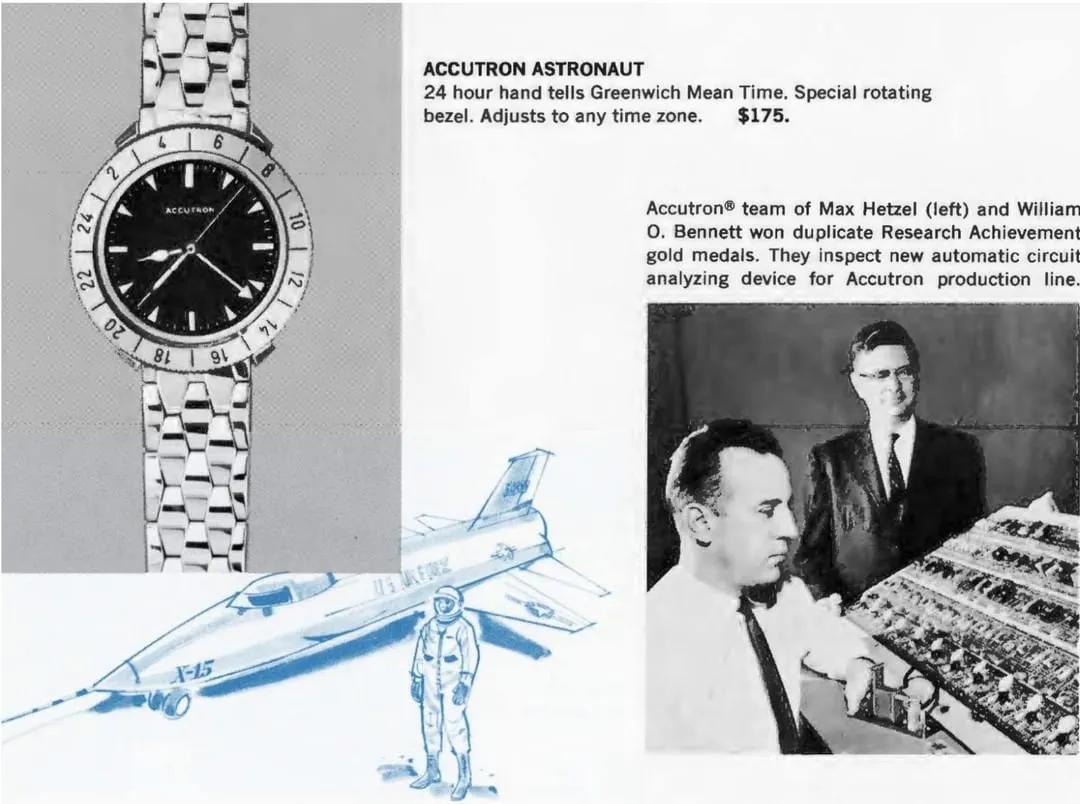 ACCUTRON Astronaut過去曾參與X-15太空實驗計畫。品牌提供