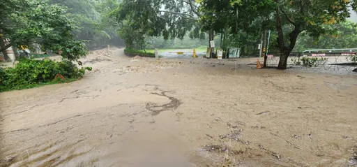 巴威颱風釀災！苗62線泰安觀止附近爆泥流　台3線大湖段交通中斷　