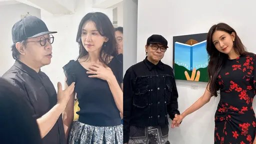 林志玲兩度捧場蔡康永畫展　聞「當媽後忘了自己」輕嘆：我懂