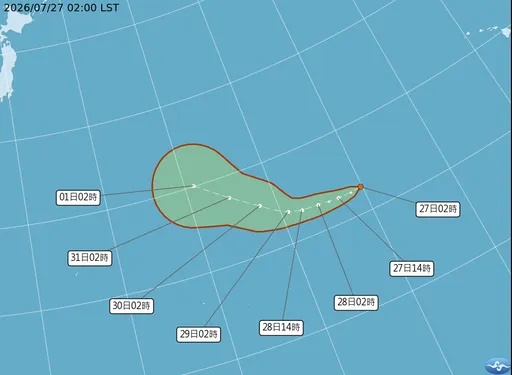 白海豚最快今生成！估中颱以上　清晨大雨襲3縣市