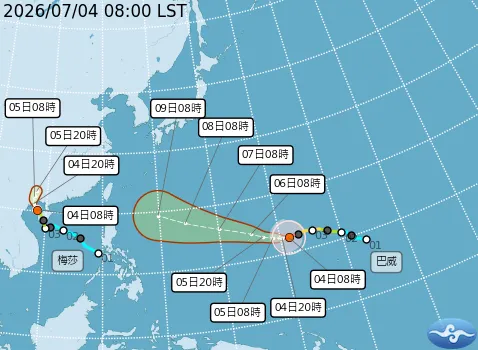 強颱巴威衝向台灣！影響最劇烈時間曝光　可能發海陸警