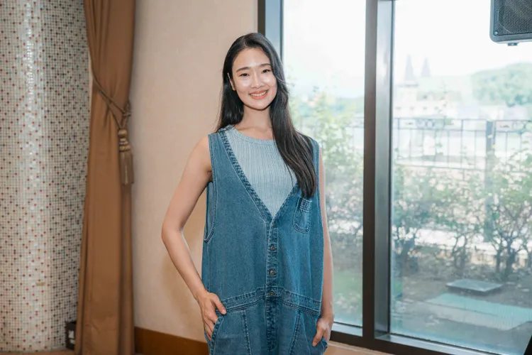 茱蒂蒙直呼高雄比泰國熱。TVBS提供
