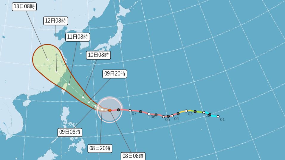 巴威暴風圈擴大!周五晚全台風雨增強 周六白天最強
