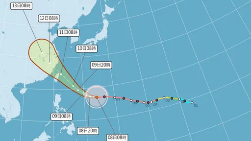 巴威暴風圈擴大！周五晚全台風雨增強　周六白天最強