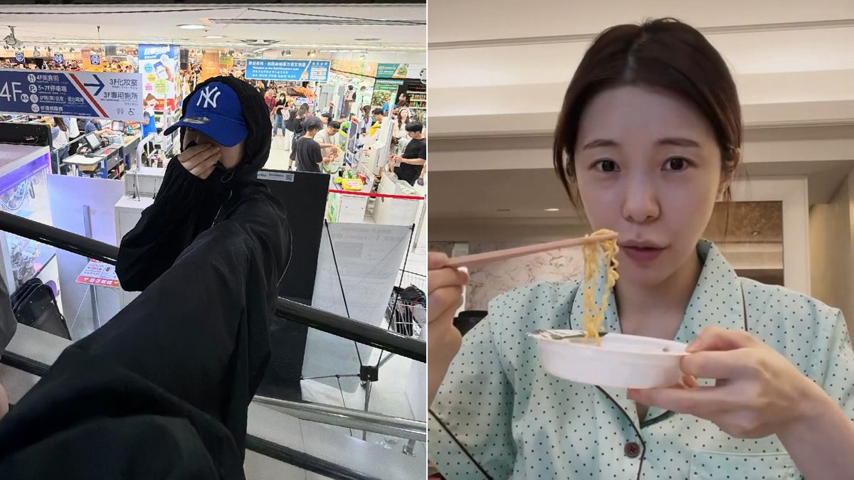 李多慧嫌人多不買防颱糧食 只剩泡麵吃「後悔身為沒耐心的韓國人」