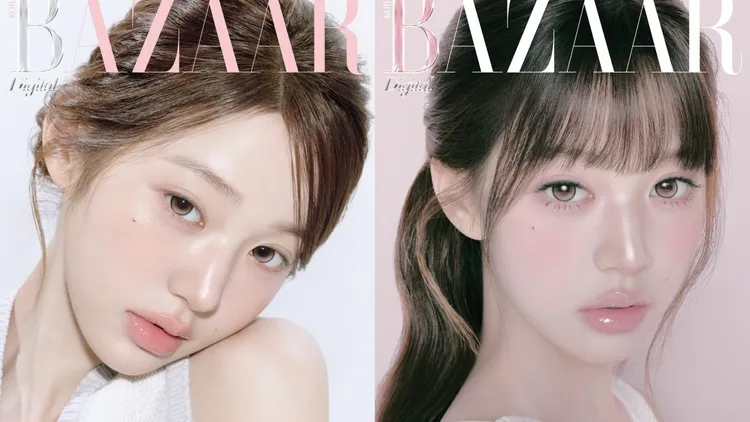 張員瑛為韓國版《Harper’s BAZAAR》拍攝數位版封面。翻攝harpersbazaarkorea IG