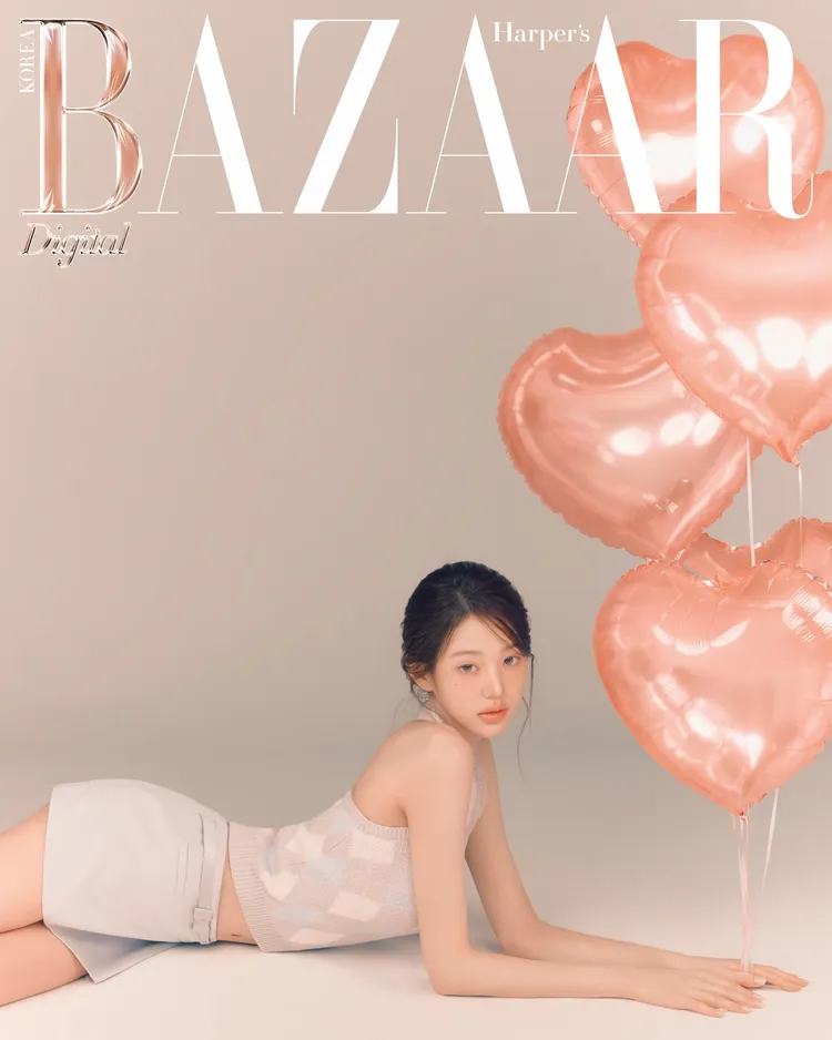 張員瑛的造型超有純欲感。翻攝harpersbazaarkorea IG