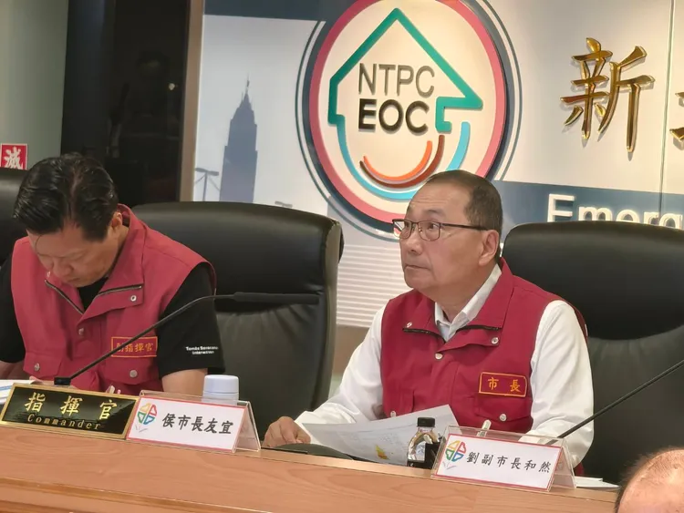 侯友宜強調防颱準備需做到滴水不漏。翻攝畫面