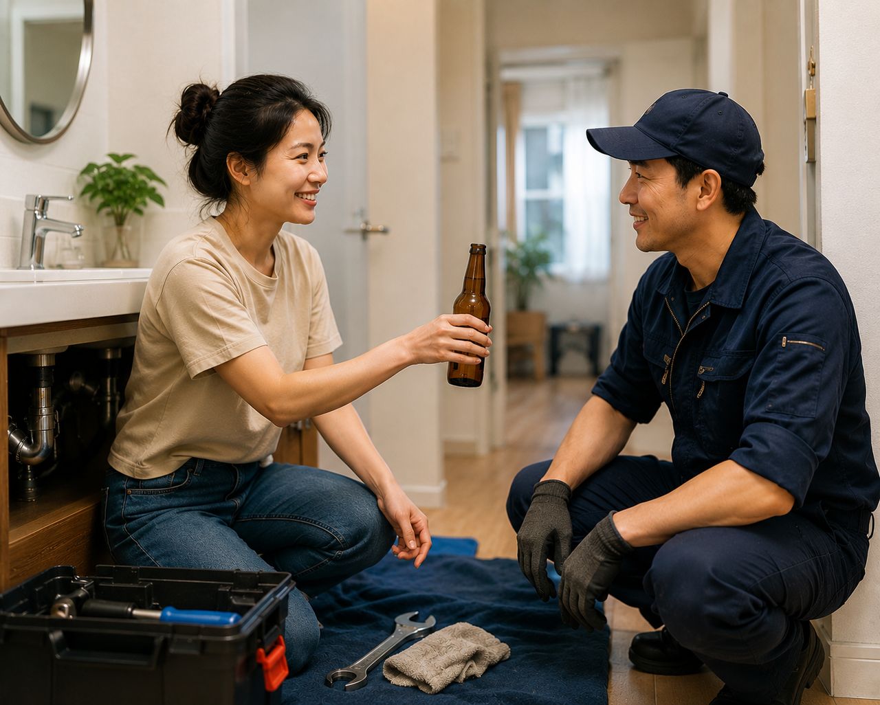 請修繕師傅喝飲料=調情? 旅歐台人曝:當晚竟收「打X」邀約